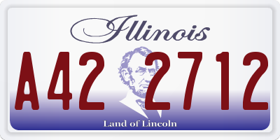 IL license plate A422712