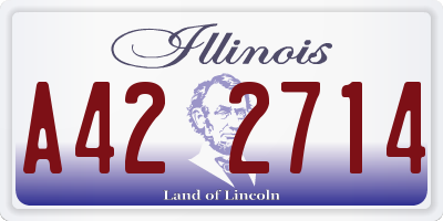 IL license plate A422714