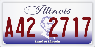 IL license plate A422717