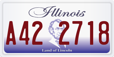 IL license plate A422718