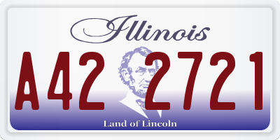 IL license plate A422721