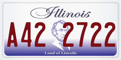 IL license plate A422722