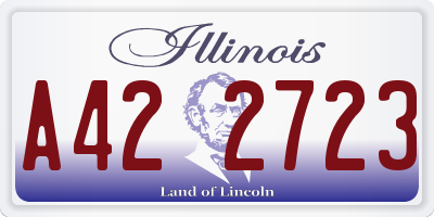 IL license plate A422723