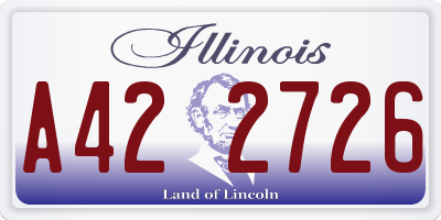 IL license plate A422726