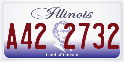 IL license plate A422732