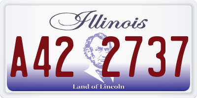 IL license plate A422737