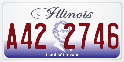 IL license plate A422746