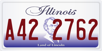 IL license plate A422762