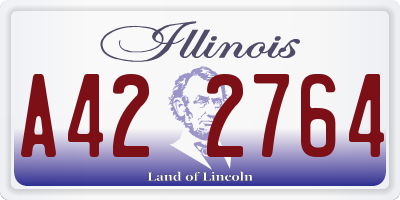 IL license plate A422764