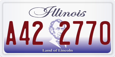 IL license plate A422770
