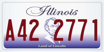 IL license plate A422771
