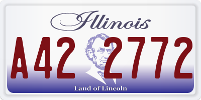 IL license plate A422772