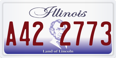 IL license plate A422773
