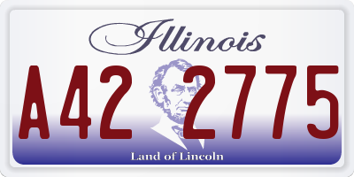 IL license plate A422775