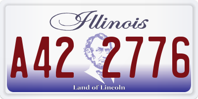 IL license plate A422776