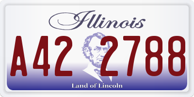 IL license plate A422788