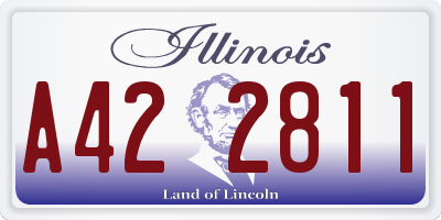 IL license plate A422811