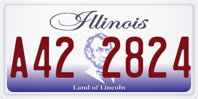 IL license plate A422824