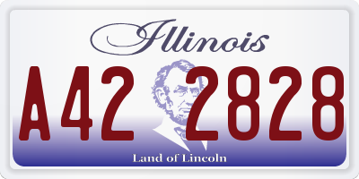 IL license plate A422828