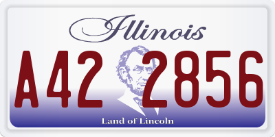IL license plate A422856