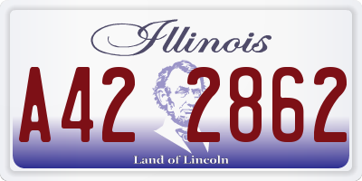 IL license plate A422862