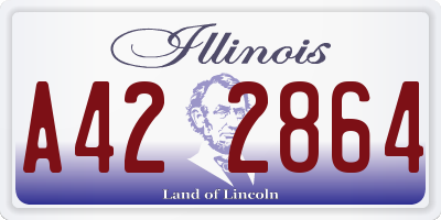 IL license plate A422864