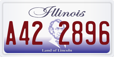 IL license plate A422896