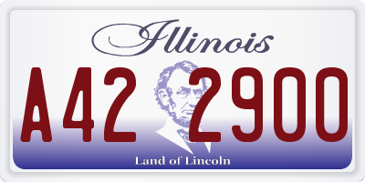IL license plate A422900
