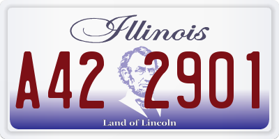 IL license plate A422901