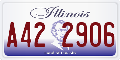 IL license plate A422906