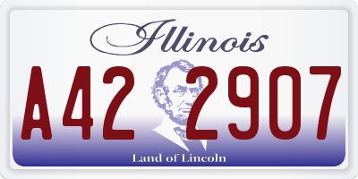 IL license plate A422907