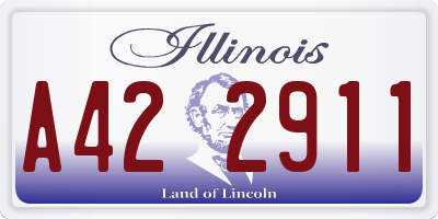 IL license plate A422911