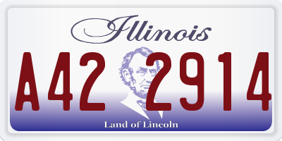 IL license plate A422914