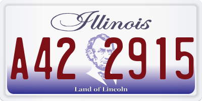 IL license plate A422915