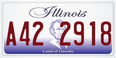 IL license plate A422918