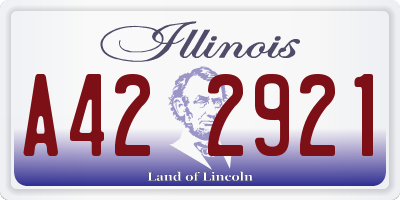 IL license plate A422921