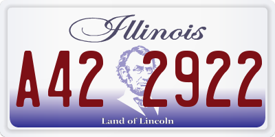 IL license plate A422922