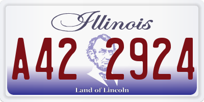 IL license plate A422924