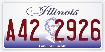 IL license plate A422926