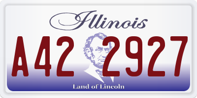 IL license plate A422927