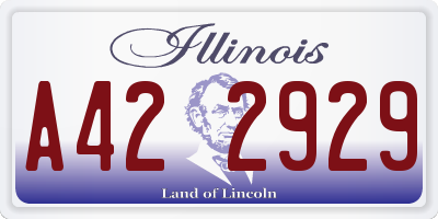 IL license plate A422929