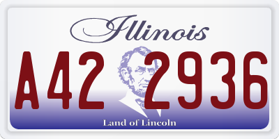 IL license plate A422936
