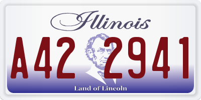 IL license plate A422941