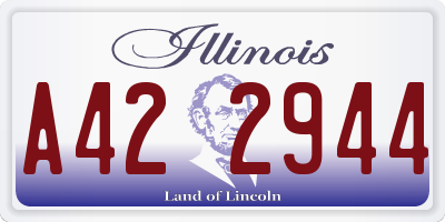 IL license plate A422944
