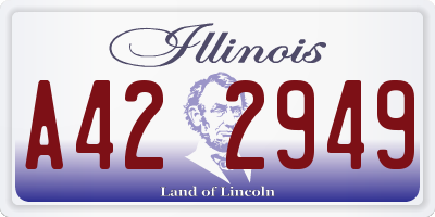IL license plate A422949