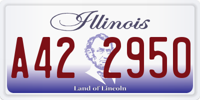 IL license plate A422950
