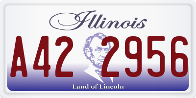 IL license plate A422956