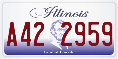 IL license plate A422959