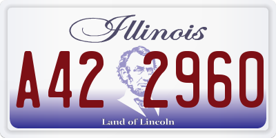 IL license plate A422960