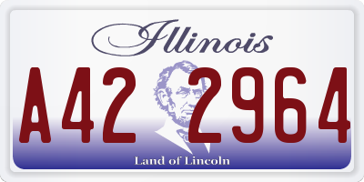 IL license plate A422964